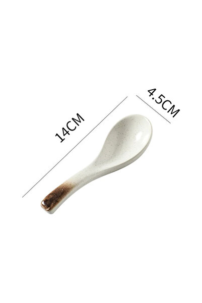 Choice4 ملعقة شوربة سيراميكية إبداعية واحدة، ملعقة شوربة يابانية، ملعقة طعام،...