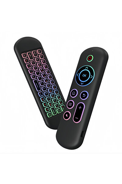 Choice لوحة مفاتيح صغيرة بإضاءة خلفية بلوتوث 5.2 وفأرة هوائية لاسلكية بتردد 2...