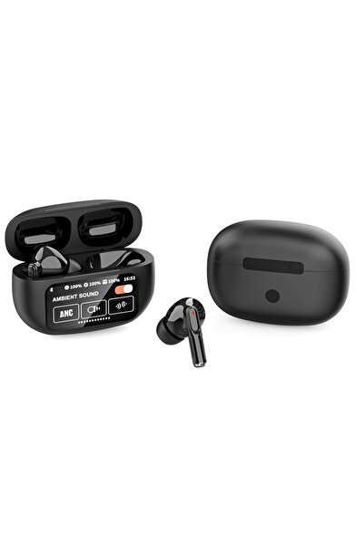 Choice سماعة أذن لاسلكية حقيقية بتقنية بلوتوث 5.4 A9plus-Black A9Plus ANC ENC...