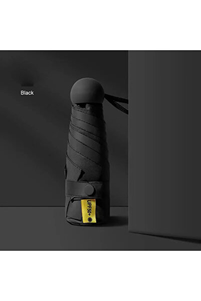 Choice مظلة شمسية سوداء من الحديد 6K، مظلة سفر مدمج وخفيفة الوزن للغاية وقابل...