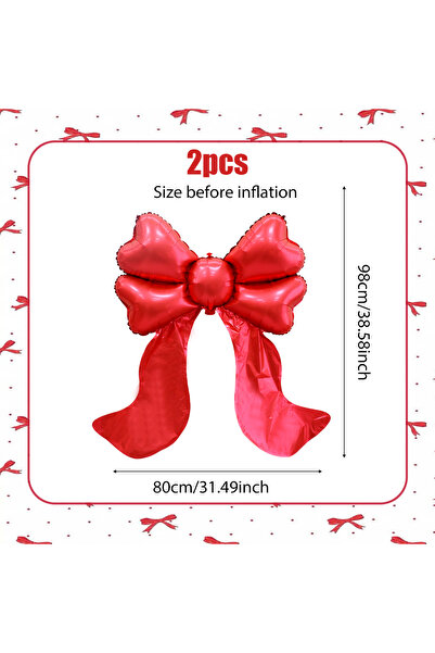 Choice Other Other 2pcs red bow 2pcs red bow ballo for bow decoration, birthd...