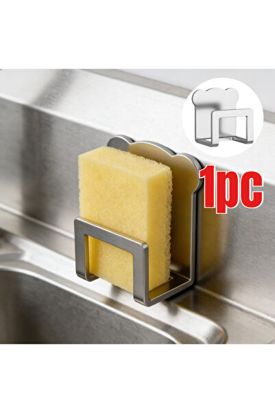 Choice Sliver 1pc Kitchen Stainless Steel Sink Sponges Holder Self Adhesive D...