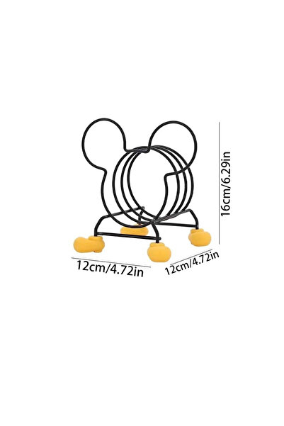 Choice1 رف عازل أسود اللون لموقد المطبخ، رف تخزين مطبخ ميكي، رف للأوعية، رف ل...