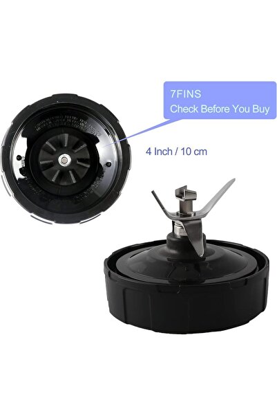 Choice مجموعة شفرات مستخلص بسبعة زعانف، قطع غيار بديلة لخلاطات نينجا أوتو آي ...