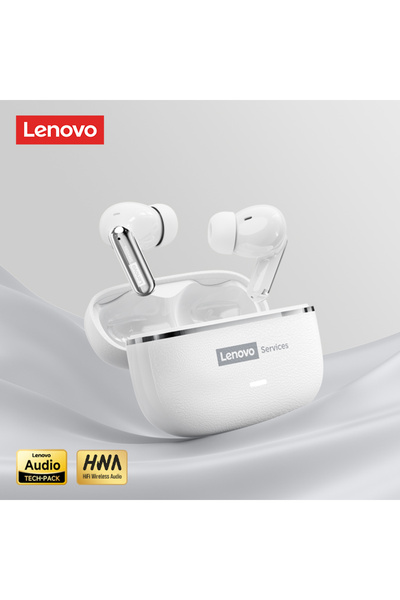 Choice Lenovo White LE208 Bluetooth V6.0 Earphones ENC Noise Cancelling Wirel...