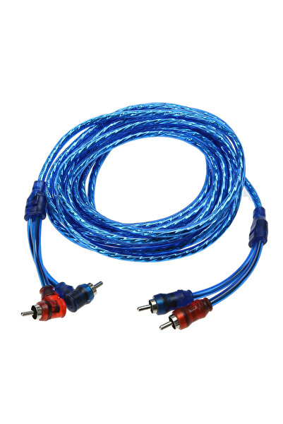 Choice كابل توصيل مكبر صوت السيارة (قطعة واحدة) - قابس RCA مزدوج لكل سلك - ست...