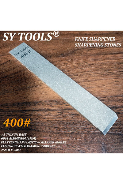 Choice5 158X25MM 1pc 400 Grit Diamond Sharpening Stone with 6061 Aluminum Bas...