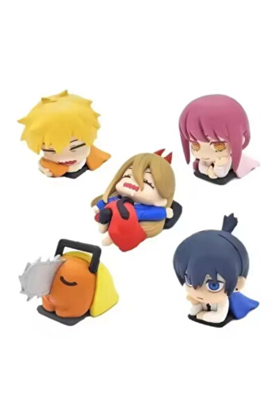 Choice 5 قطع من مجسمات أنمي رجل المنشار، منحوتات صغيرة لطيفة، سلسلة النوم، مج...