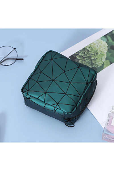 Choice green Sanitary Pad Storage Bag Portable Cute Makeup Bag Waterproof Men...