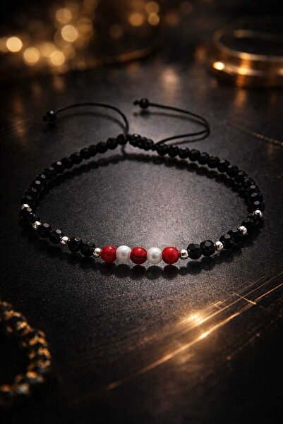 OEM Martisor - Bracelet on string with 925 silver balls and 4mm balls