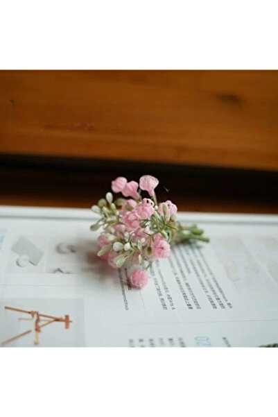 Choice Pink A Bouquet of Mini Simulation Flower, Miniature Flowers for Scrapp...
