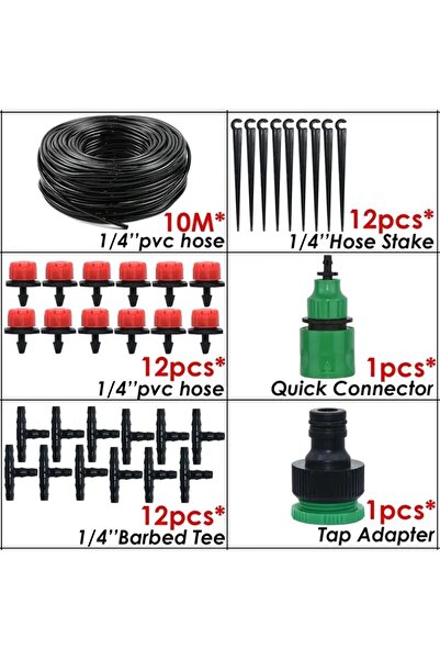 Choice نظام ري بالتنقيط بطول 10 أمتار و12 بوصة، نظام ري أوتوماتيكي للحدائق، خ...