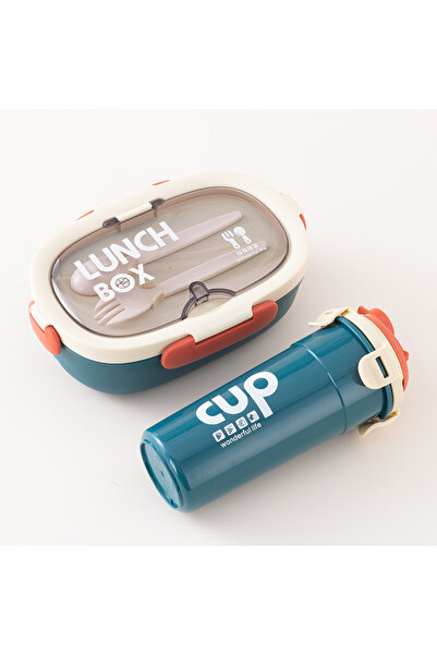 choice2 C 850ml Bento Lunch Box with Water Bottle Spoon Portable Compartment ...