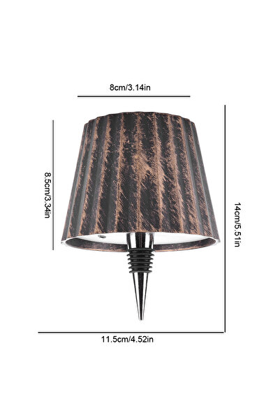 Choice1 Coffee C Wine Bottle LED Wireless Table Lamp 2000mAh 3 Colors Dimmabl...