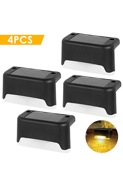 Choice4 black warm 4pcs LED Solar Lamps Outdoor Garden Decor Solar Lights LED...