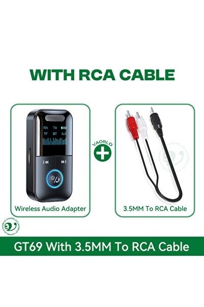 Choice1 مزود بكابل RCA، وبلوتوث 5.4، وجهاز استقبال وإرسال صوتي، ومنفذ AUX 3.5...