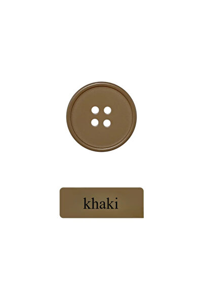 Choice11 15mm khaki-10pcs 10PCS 15mm 25mm Colorful Resin 4-Holes Button Round...