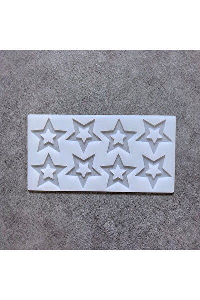 Choice قالب سيليكون أبيض إبداعي على شكل نجمة خماسية لقلب الشوكولاتة، قطعة واح...