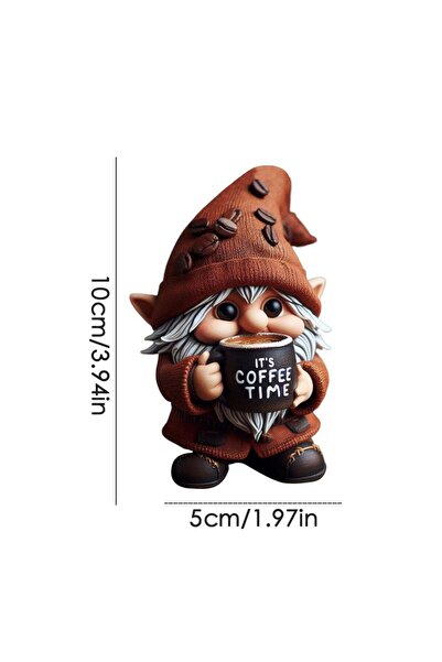 Choice تمثال قزم القهوة المصنوع من الراتنج، ديكور طاولة المطبخ المصنوع يدويًا...
