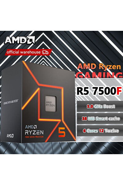Choice AMD AMD Ryzen 5 7500F R5 7500F 3.7GHz 6-Core 12-Thread CPU 5NM L3=32M ...