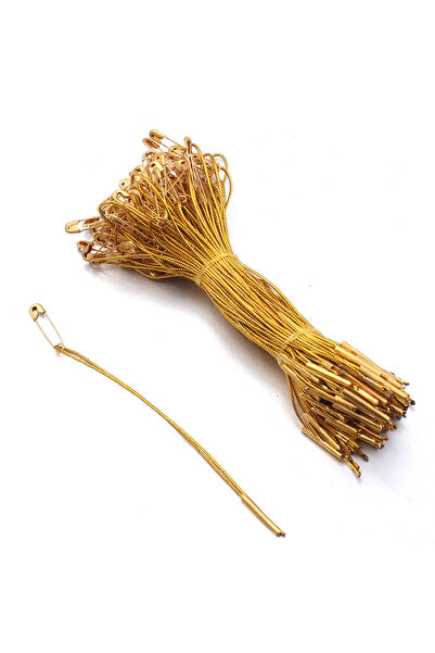 Choice3 Gold 100pcs/lot Clothing Hang Tag Loop Pins Rope 11.5-12cm Tag Labels...