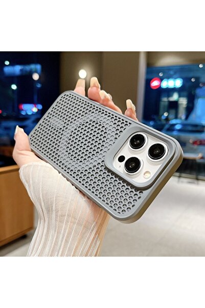 Choice49 جراب مغناطيسي رمادي اللون لهاتف iPhone 15 Pro Max، مزود بتقنية MagSa...