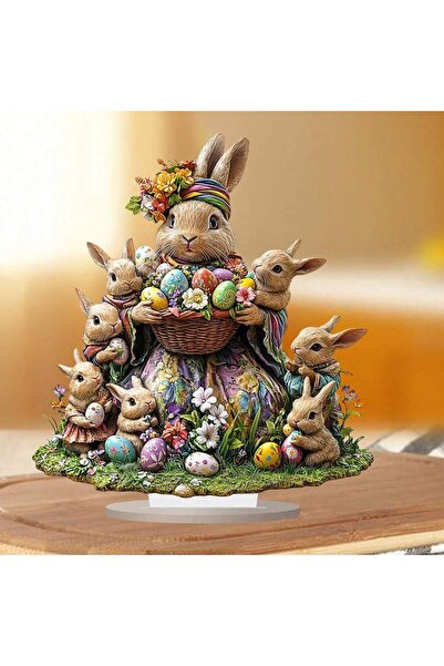 choice2 زينة على شكل أرنب، زينة لعيد الفصح على شكل أرنب ومنزل أرنب، مناسبة لت...