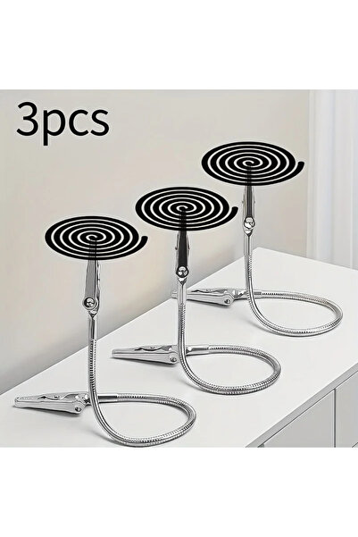 Choice1 3 قطع 1/3 قطع مشبك بخور طارد للبعوض مزدوج الأطراف، مشبك عالمي، حامل ب...