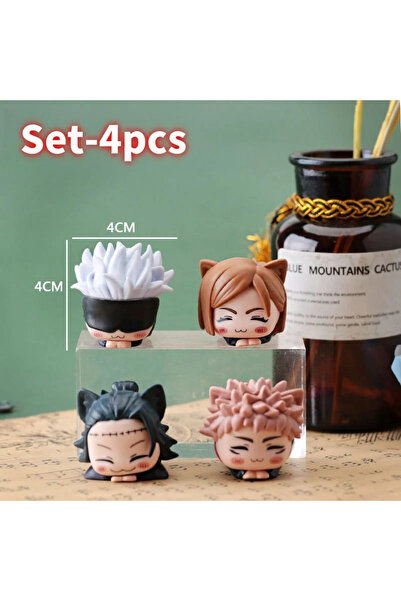 Choice مجموعة-4 قطعة شخصية ساتورو جوجو كاواي جيتو سوجورو تمثال أكشن لطيف يوجي...