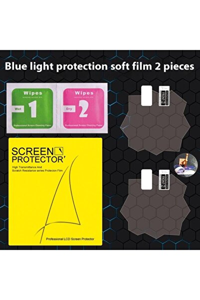 Choice قطعتان من غطاء الشاشة الواقي المصنوع من فيلم ناعم مضاد للأشعة الزرقاء،...
