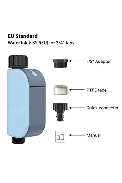 Choice1 مؤقت مياه أوتوماتيكي ذكي من نوع BSP، وحدة تحكم ري الحدائق بالرشاشات ب...