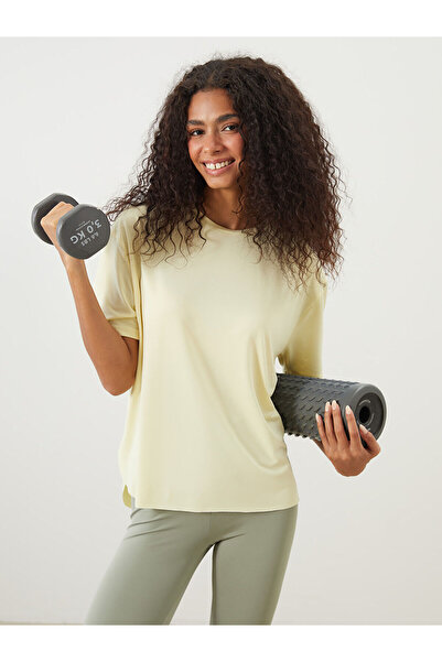 LC Waikiki Γυναικείο αθλητικό μπλουζάκι Özmarka New Season με λαιμόκοψη ποδηλ...