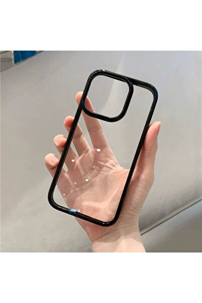 Choice7 iPhone 15 1 Premium Transparent Black Border Acrylic Phone Case For i...