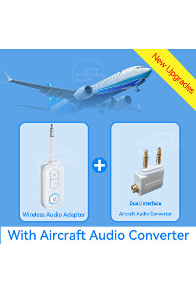 Choice3 محول بلوتوث 5.5 للطائرة مع منفذ AUX 3.5 ملم، جهاز إرسال واستقبال صوتي...