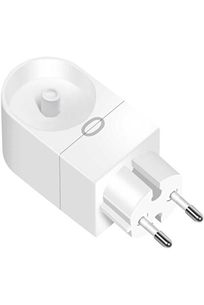 Choice قاعدة شحن فرشاة أسنان كهربائية بيضاء اللون، متوافقة مع شاحن الحائط 2 ف...