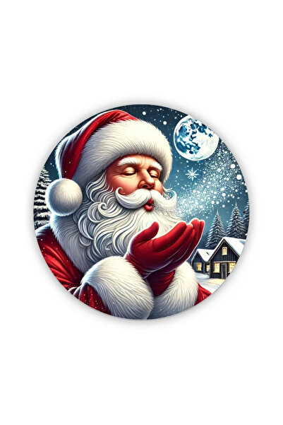 Choice لوحة جدارية من الحديد الريفي على شكل بابا نويل، مقاس 20×20 سم، قطعة وا...