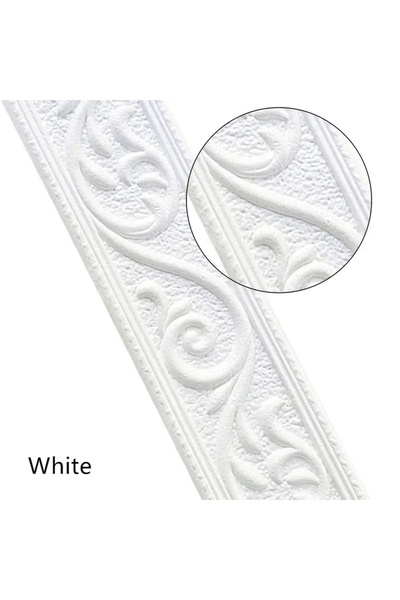 Choice4 WHITE 1Pc 230x6cm Fashion Self Adhesive Wall Stickers Waterproof Thic...