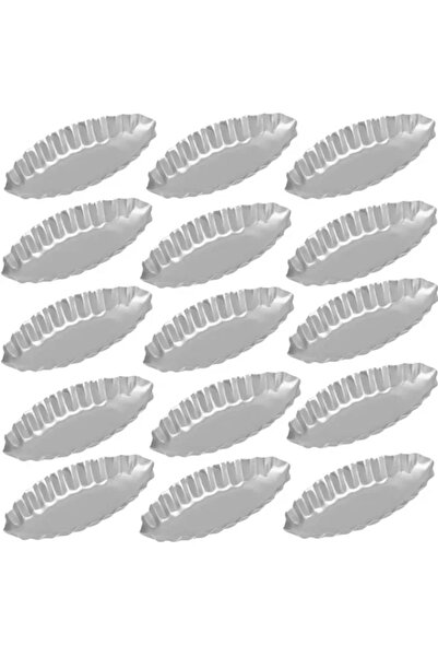 Choice1 15pcs 5/10/15pcs Mini Cake Tart Mold Aluminum Boat Shape Mousse Desse...