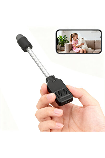 Choice كاميرا W7 ذات رقبة مرنة - كاميرا واي فاي محمولة تعمل بالكهرباء بدقة 4K...