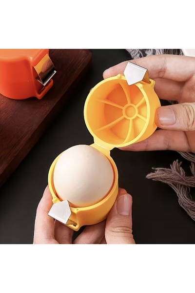 Choice 2pc 2pcs Egg Separator & Peeler - Quick & Easy Manual Egg Separator wi...