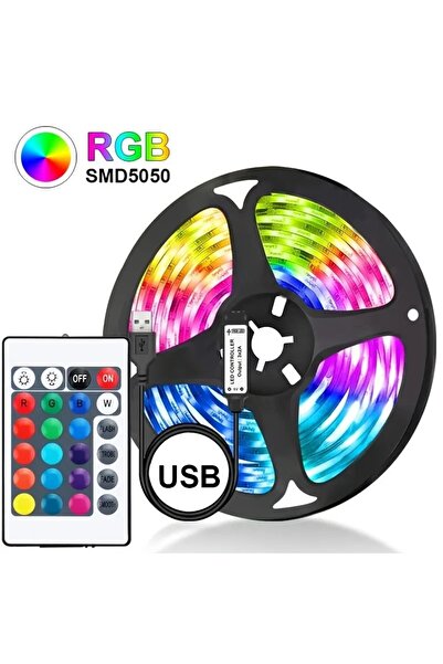 Choice13 24key Remote 1m Gaming RGB LED Light Strip USB 5V 5050 Music Sync Fl...