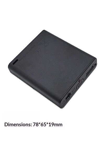 Choice One Size 1Pc 4-Slot AA Battery Holder No.5 Battery Case With Power Swi...