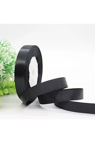 Choice4 ribbons 15mm Black 25Yards Black Satin Ribb DIY Artificial Silk Roses...