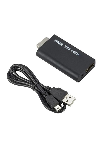 Choice black PS2 to HDMI-compatibale Audio Video Converter 480i/480p/576i Wit...