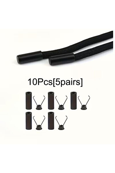 Choice 10Pcs Black 10/20Pcs Metal Cord End Stopper Rope Cords Lk Pants Sweate...
