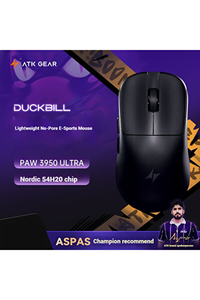 Choice black New ATK DUCKBILL Ultra Gaming Mouse Lightweight Wireless E-sport...