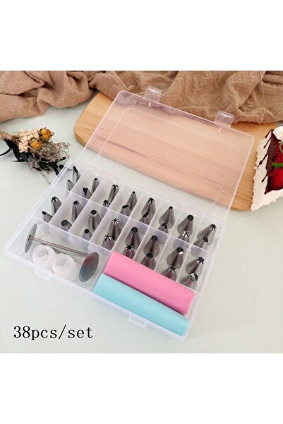 Choice 38pcs 38Pcs Cake Decorating Tools Set Stainless Steel Icing Cream Pipi...