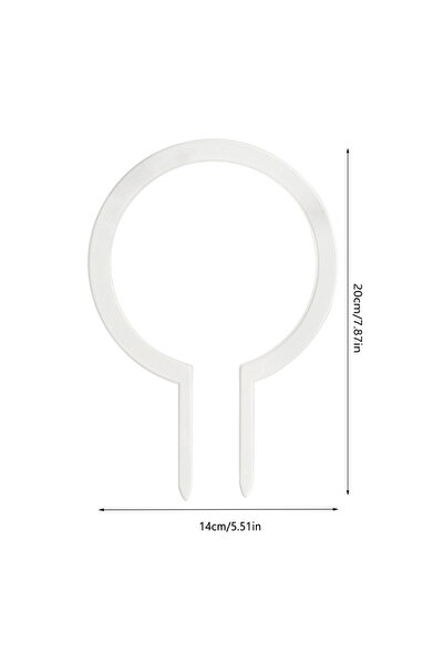 Choice1 دعامة نباتية دائرية كبيرة شفافة من أكريليك ، تعريشة حديقة مزخرفة للأص...