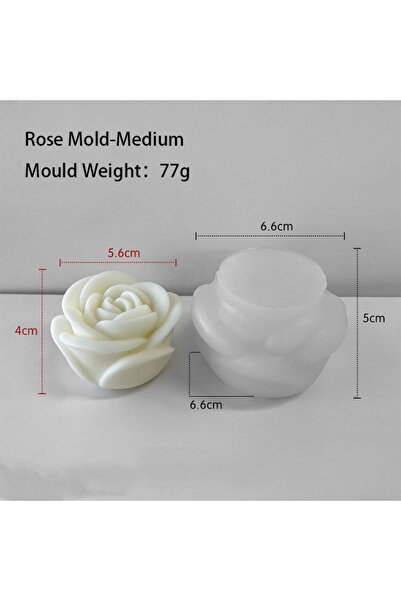 choice2 M Valentine's Day Flower Aroma Candle Silicone Mold Rose Candle Ornam...