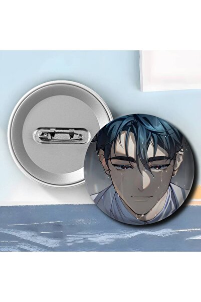 Choice6 شارة أنمي إيفان، نمط 32 مم، تصميم دائري رائع، دبابيس إبداعية للملابس